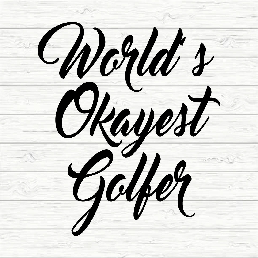 World's Okayest golfer preview image.