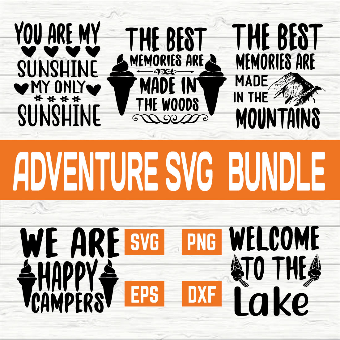 Adventure Svg Bundle vol 8 preview image.