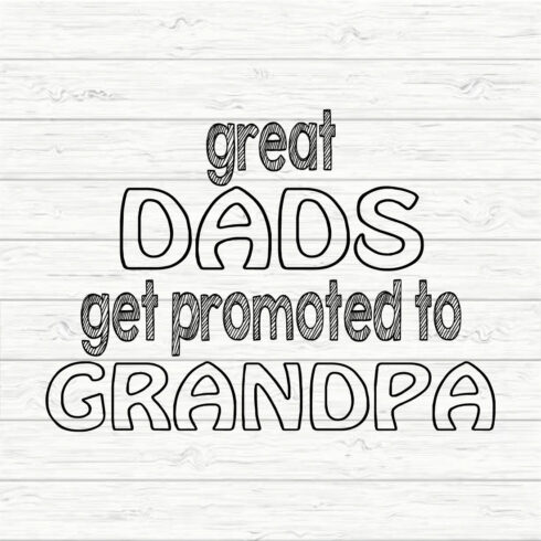 Great Dads Get Promoted To Grandpa cover image.