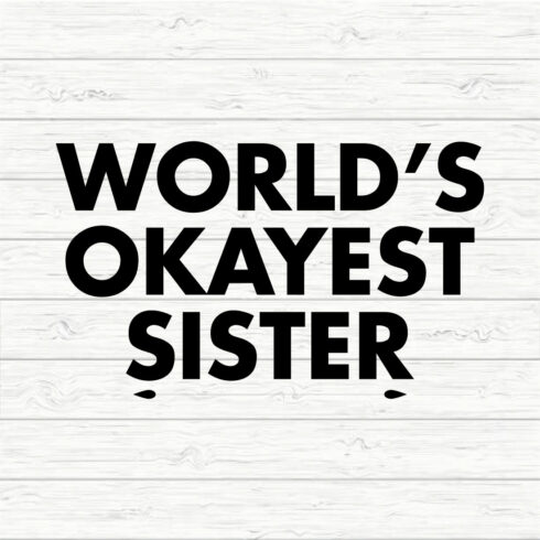 World's Okayest Sister cover image.