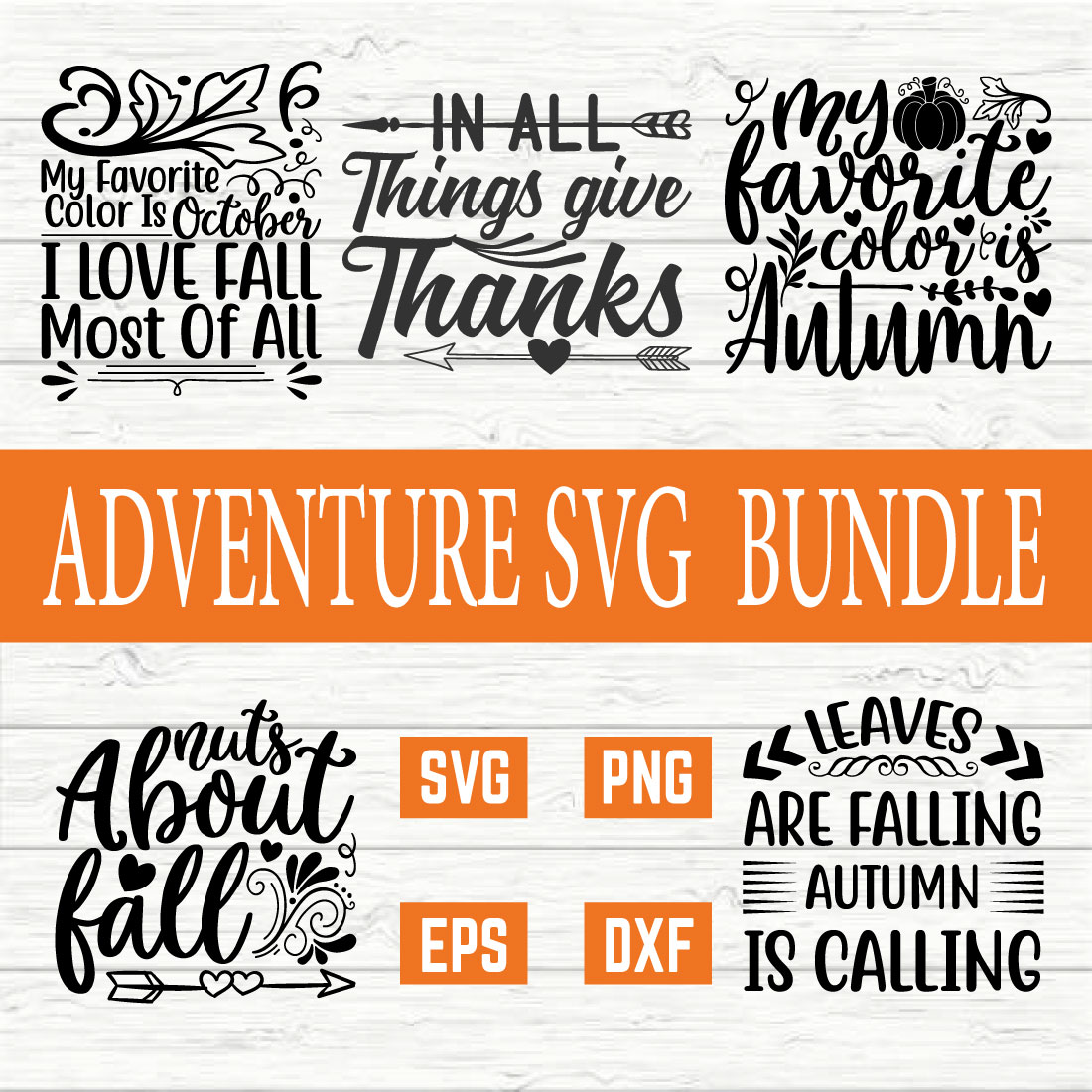 Autumn Svg Bundle vol 2 preview image.