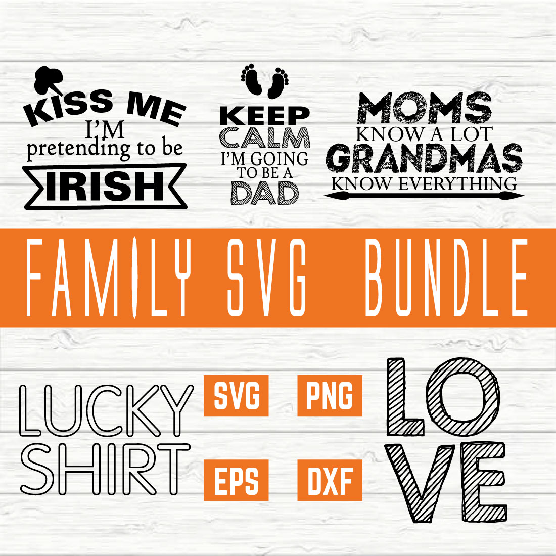 Family Svg Bundle vol 20 preview image.