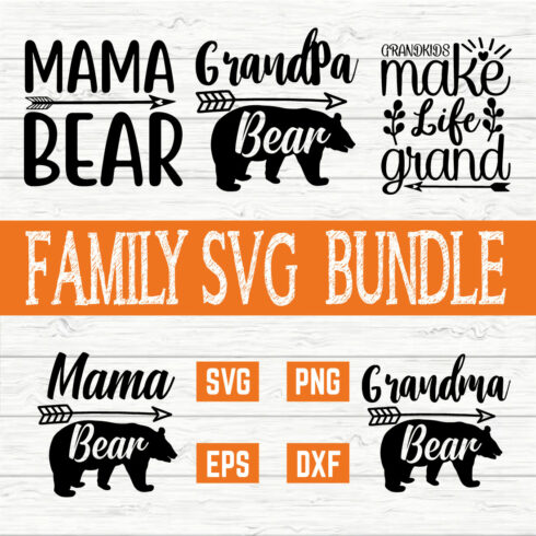Family Typography Bundle vol 3 cover image.