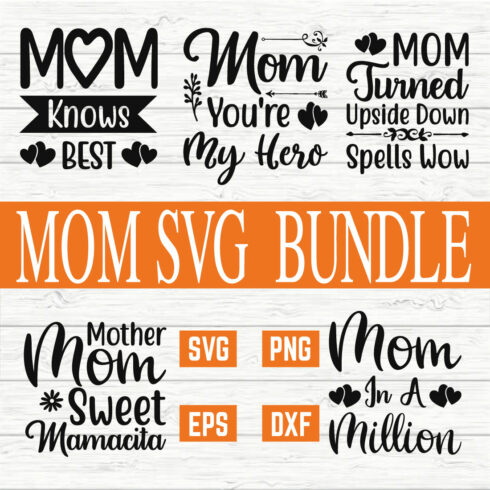 Mom Typography Bundle vol 3 cover image.