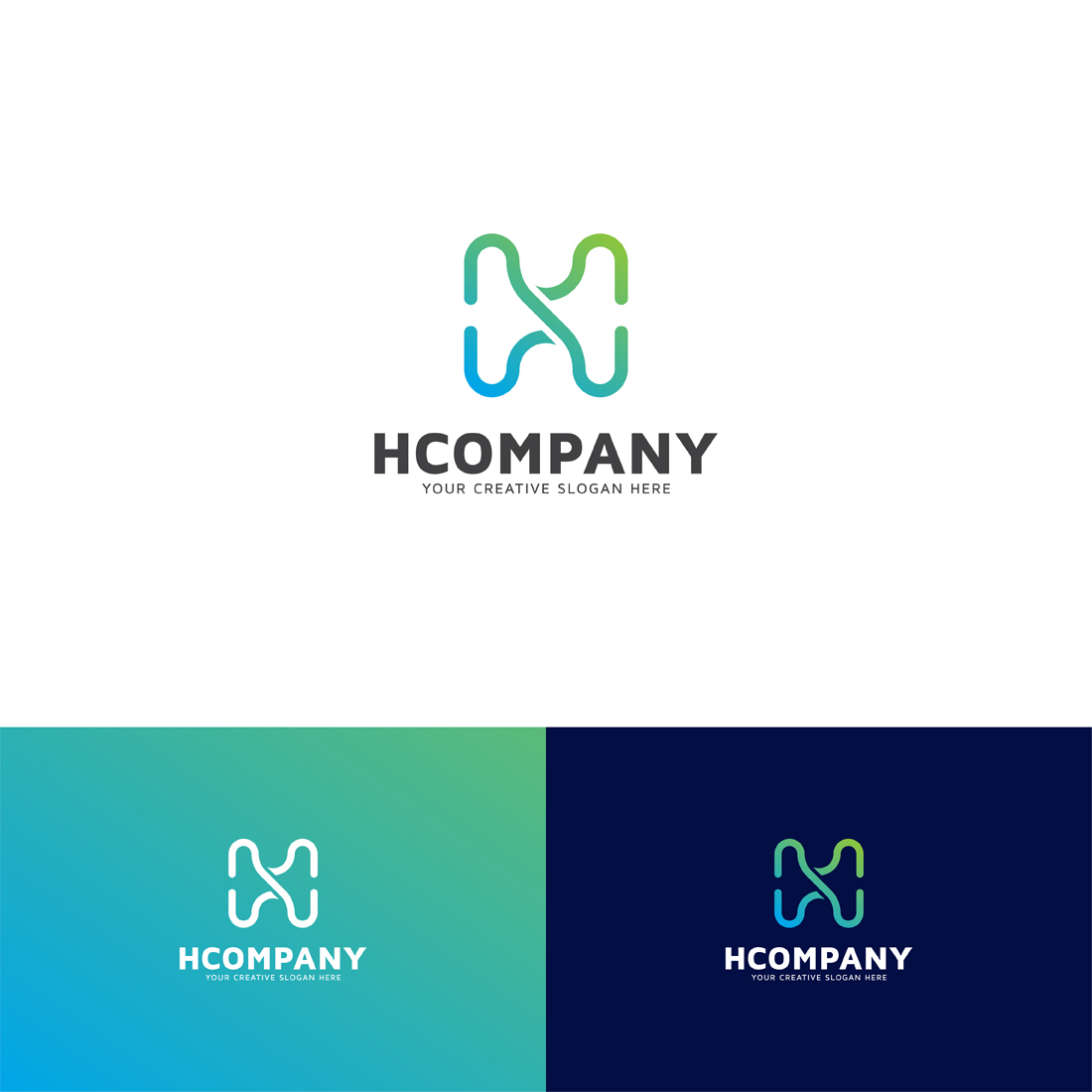 Brand Identity Initial Vector H Letter Logo Design cover image.