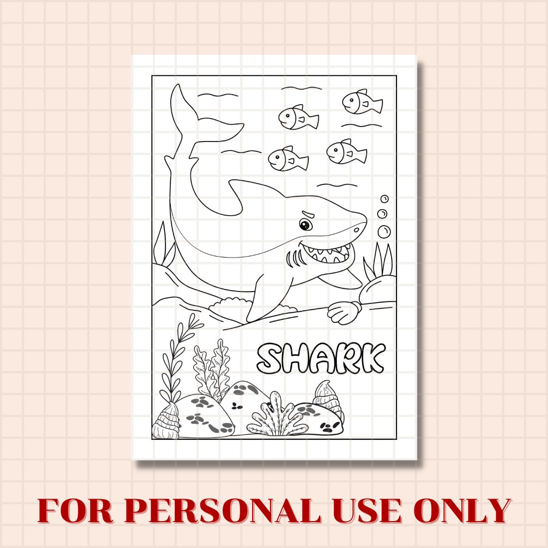 FREE ANIMAL COLORING PAGE preview image.