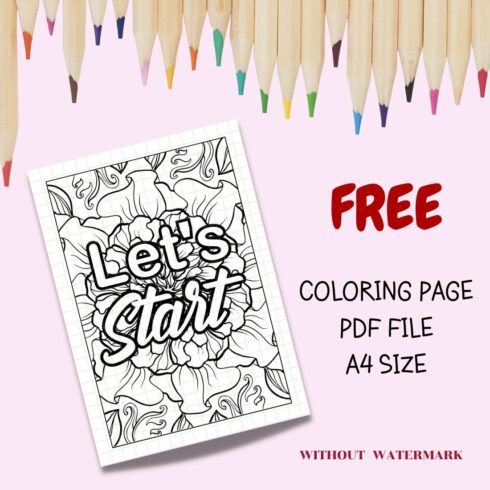 FREE MOTIVATION QUOTE COLORING PAGE cover image.