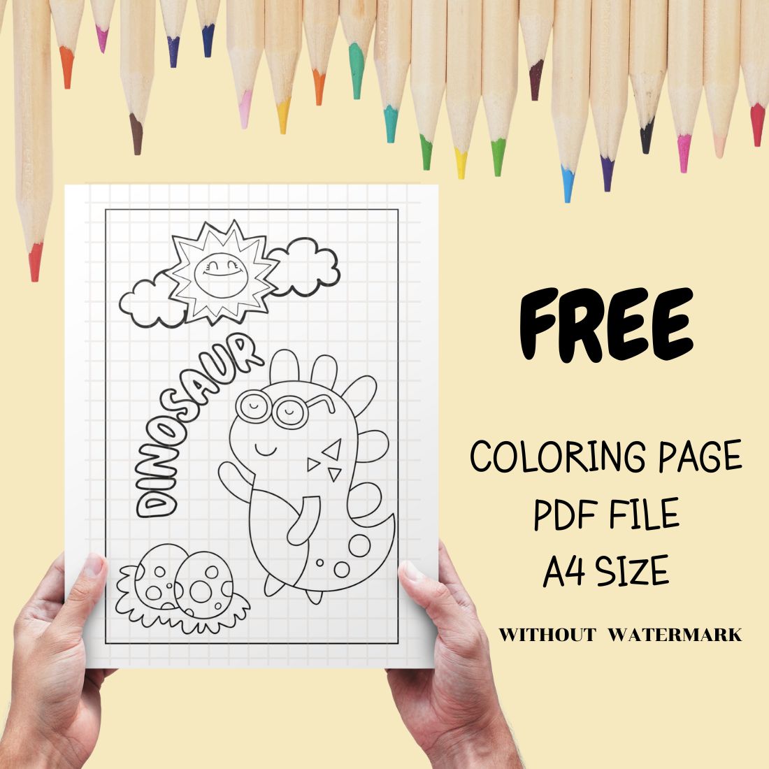 Free Animal Coloring Page cover image.