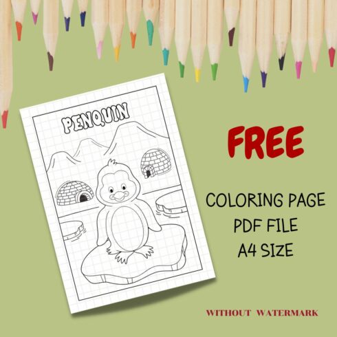 FREE ANIMAL COLORING PAGE cover image.