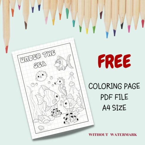 FREE ANIMAL COLORING PAGE cover image.