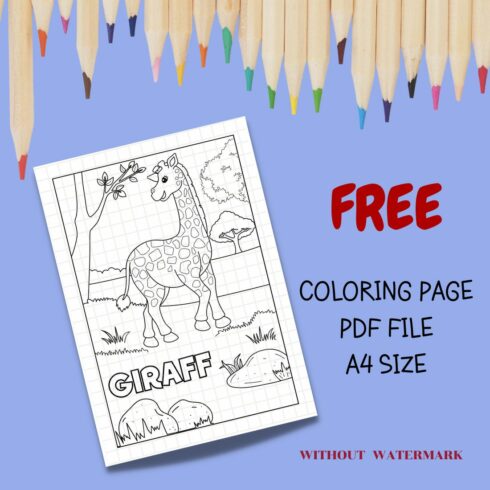 FREE ANIMAL COLORING PAGE cover image.