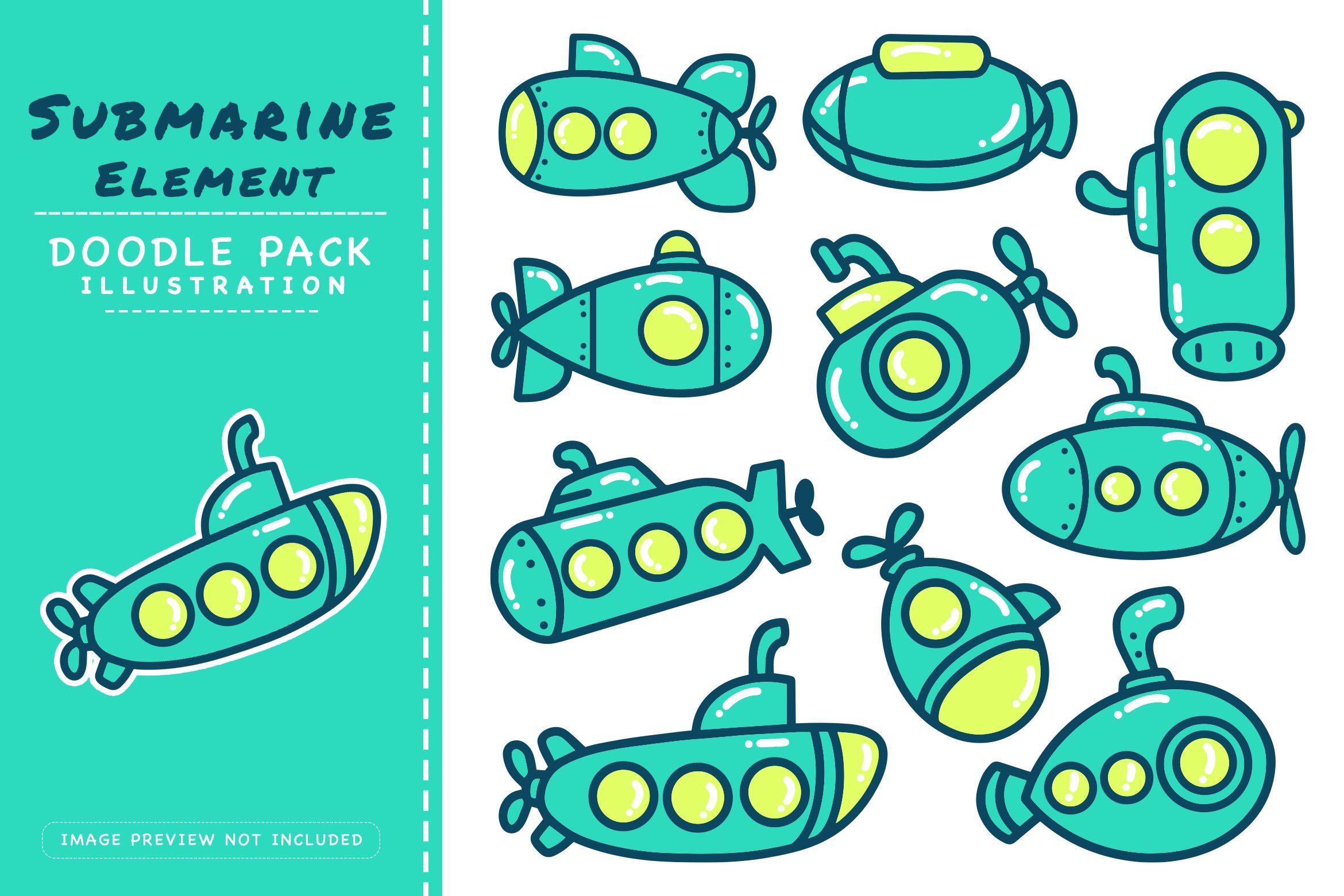 Submarine Element - Doodle Pack cover image.