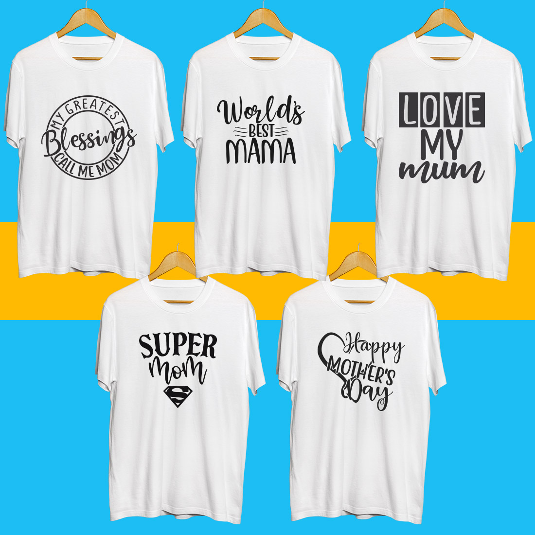 Mothers Day SVG Bundle preview image.