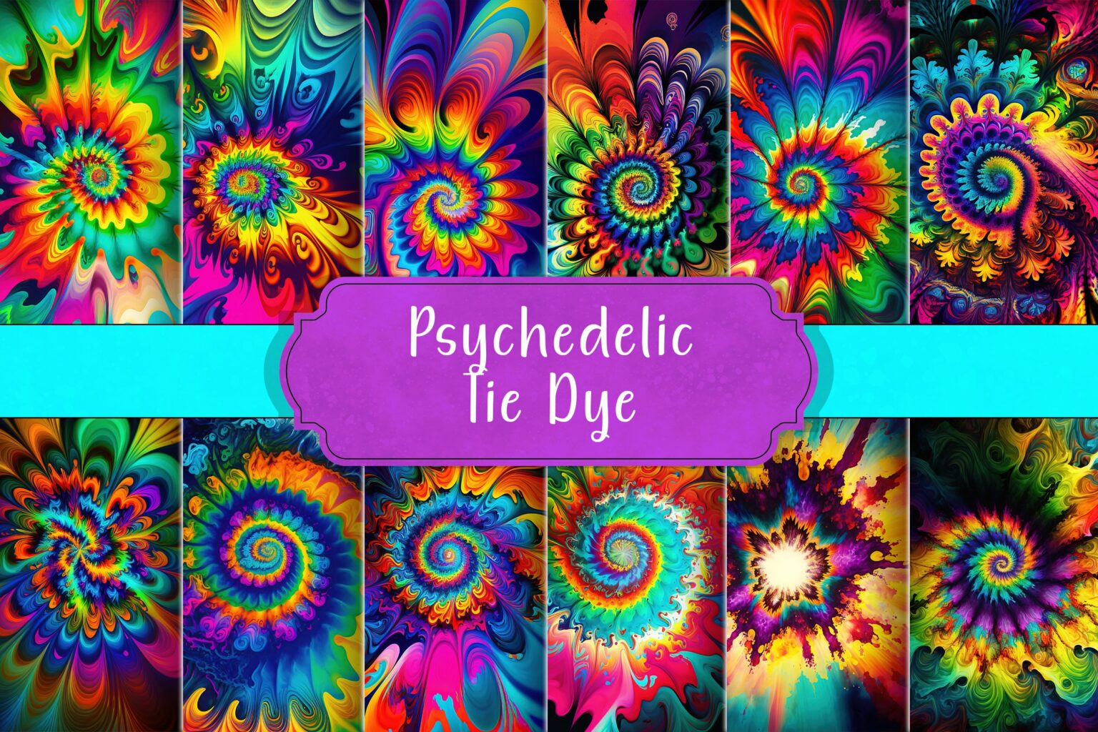 Psychedelic Tie Dye – MasterBundles