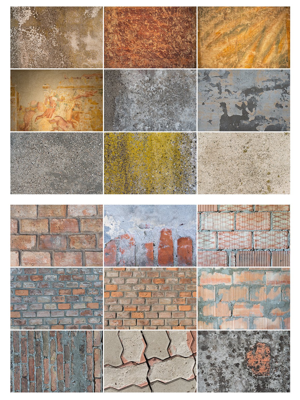 Wall - Brick - Concrete textures preview image.