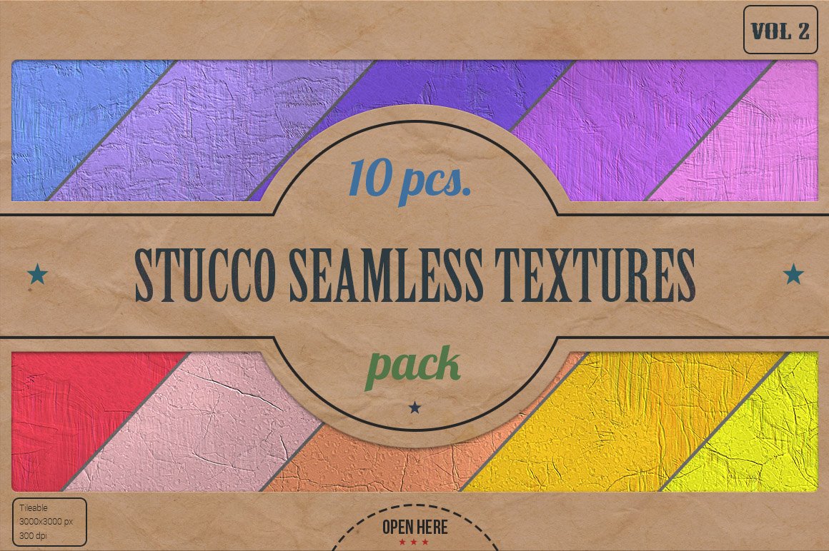 Stucco Seamless HD Textures Pack v.2 cover image.