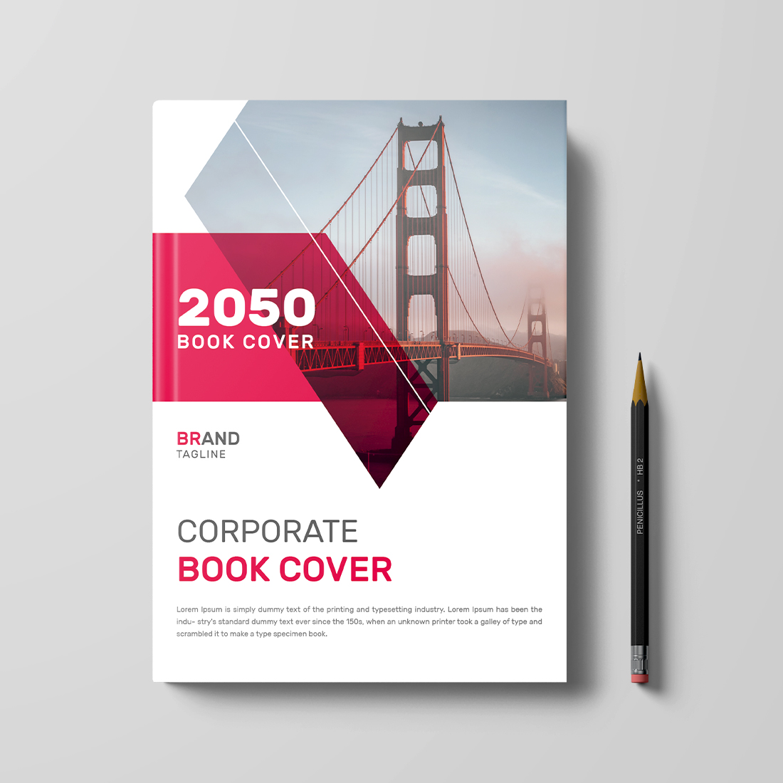 Corporate book cover design template in a4 cover image.