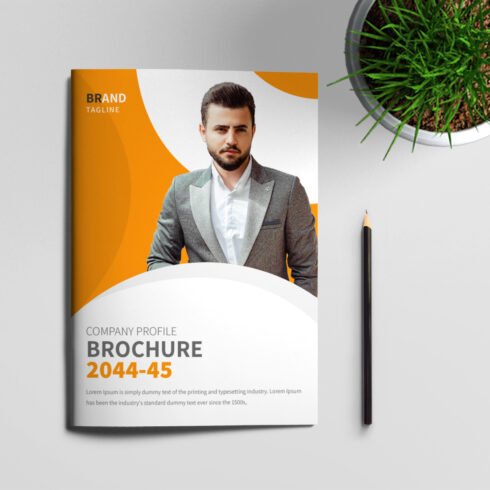 16 Pages Business Brochure Design Template cover image.