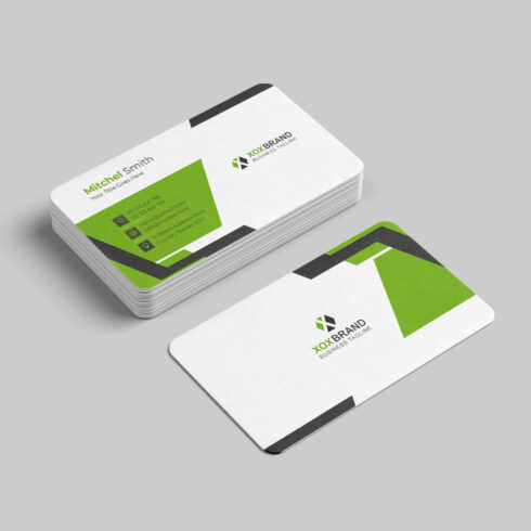 Minimal business card design template cover image.