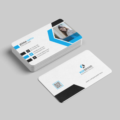 Clean and modern business card design cover image.