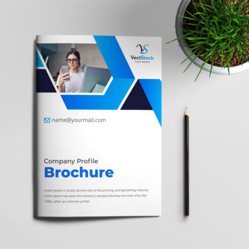 Company Profile Brochure Design Template cover image.