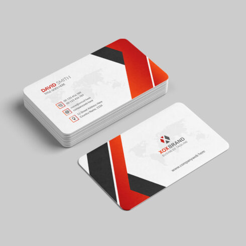 Professional business card design cover image.