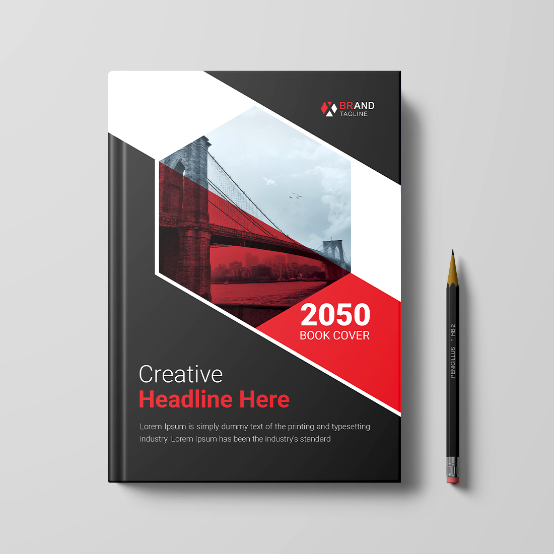 Corporate and modern book cover design template cover image.