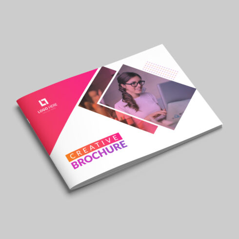 Business landscape brochure design template cover image.