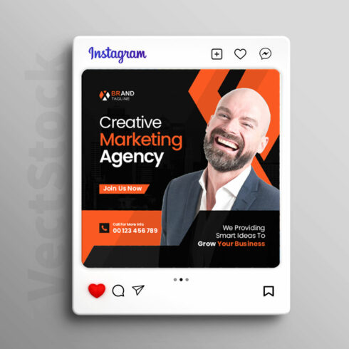 Digital marketing agency instagram post cover image.