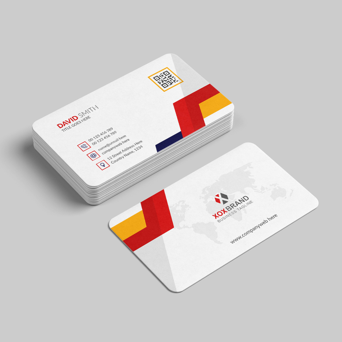 Professional and modern business card cover image.