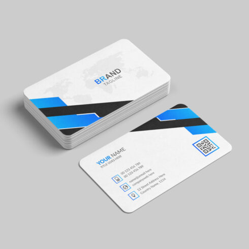 Professional and clean business card design cover image.