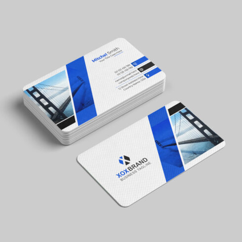 Creative and modern business card design cover image.