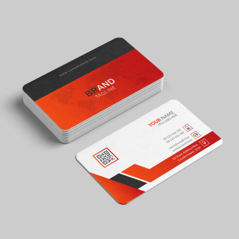 Clean business card design cover image.