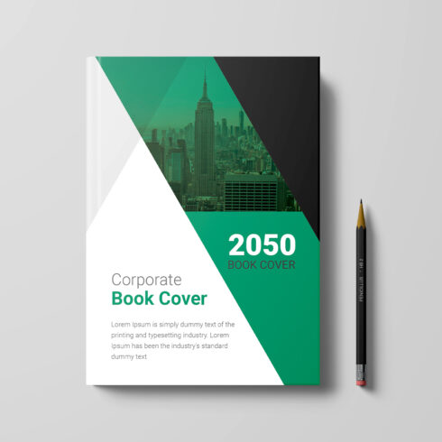 Corporate book cover design cover image.