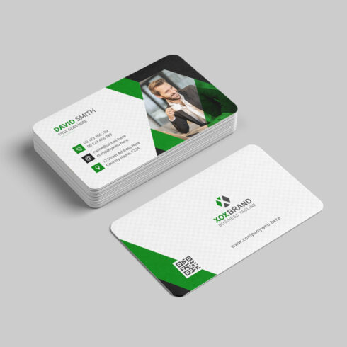 Creative and modern business card design cover image.