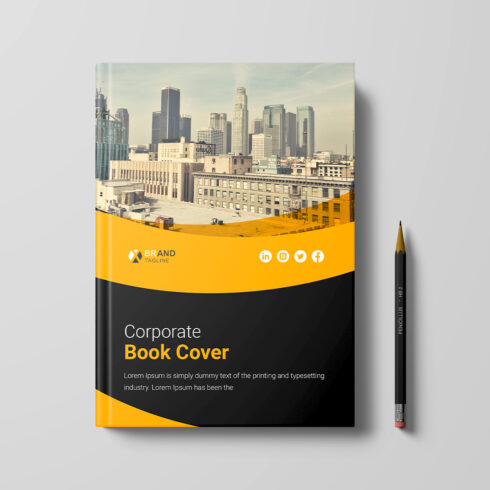 Corporate business book design annual report or brochure cover page cover image.