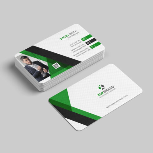 Creative business card design template cover image.