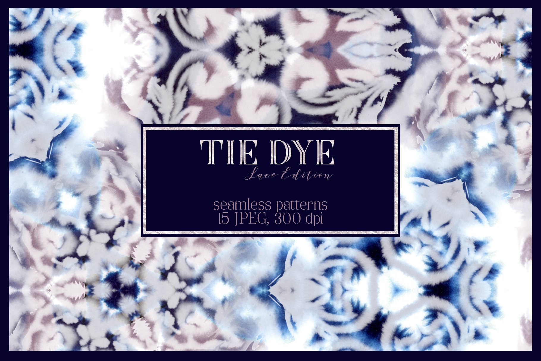 Tie Dye Pattern Set. Lace Edition preview image.