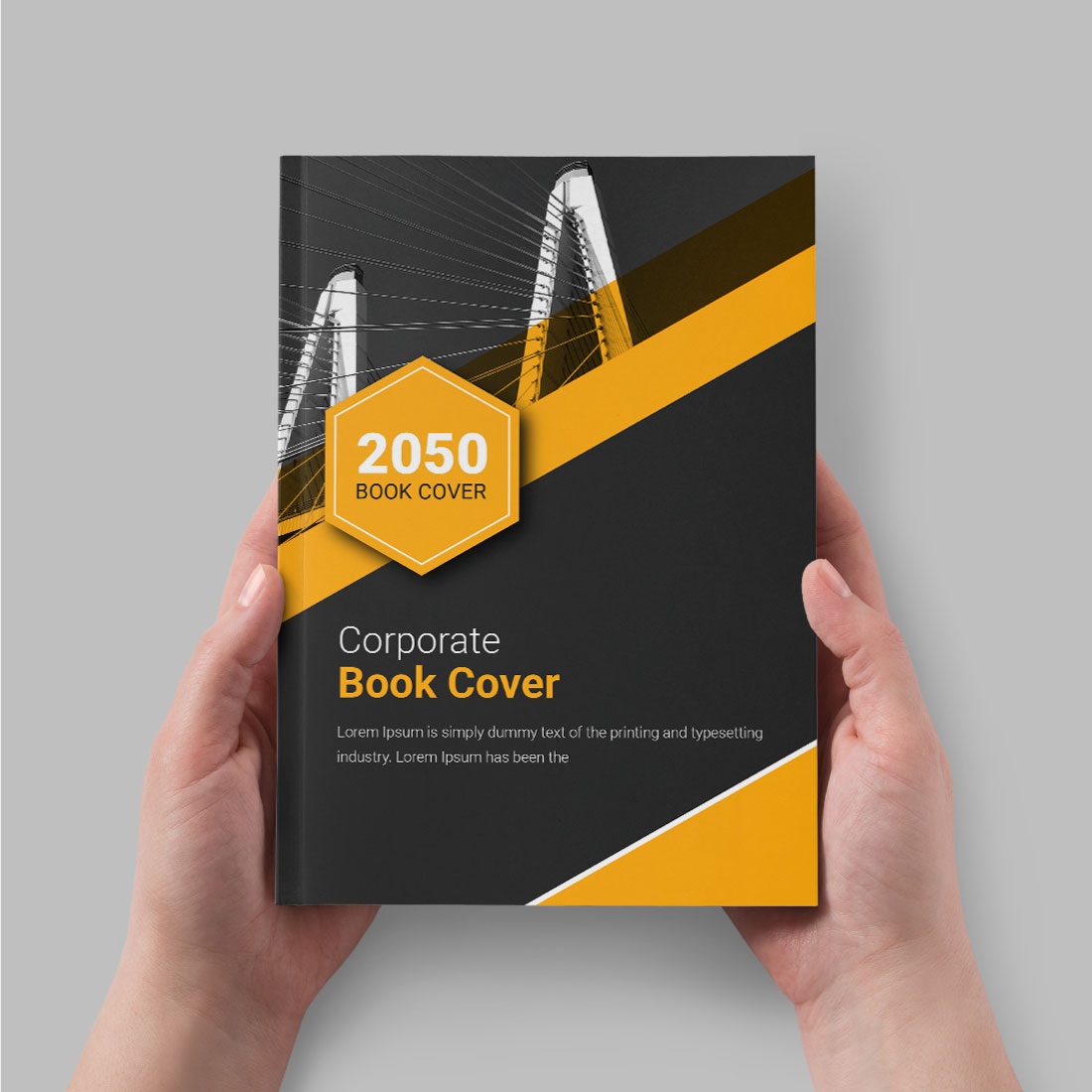 Creative professional business book cover design preview image.