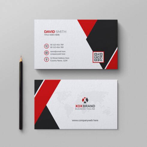Creative and modern business card cover image.