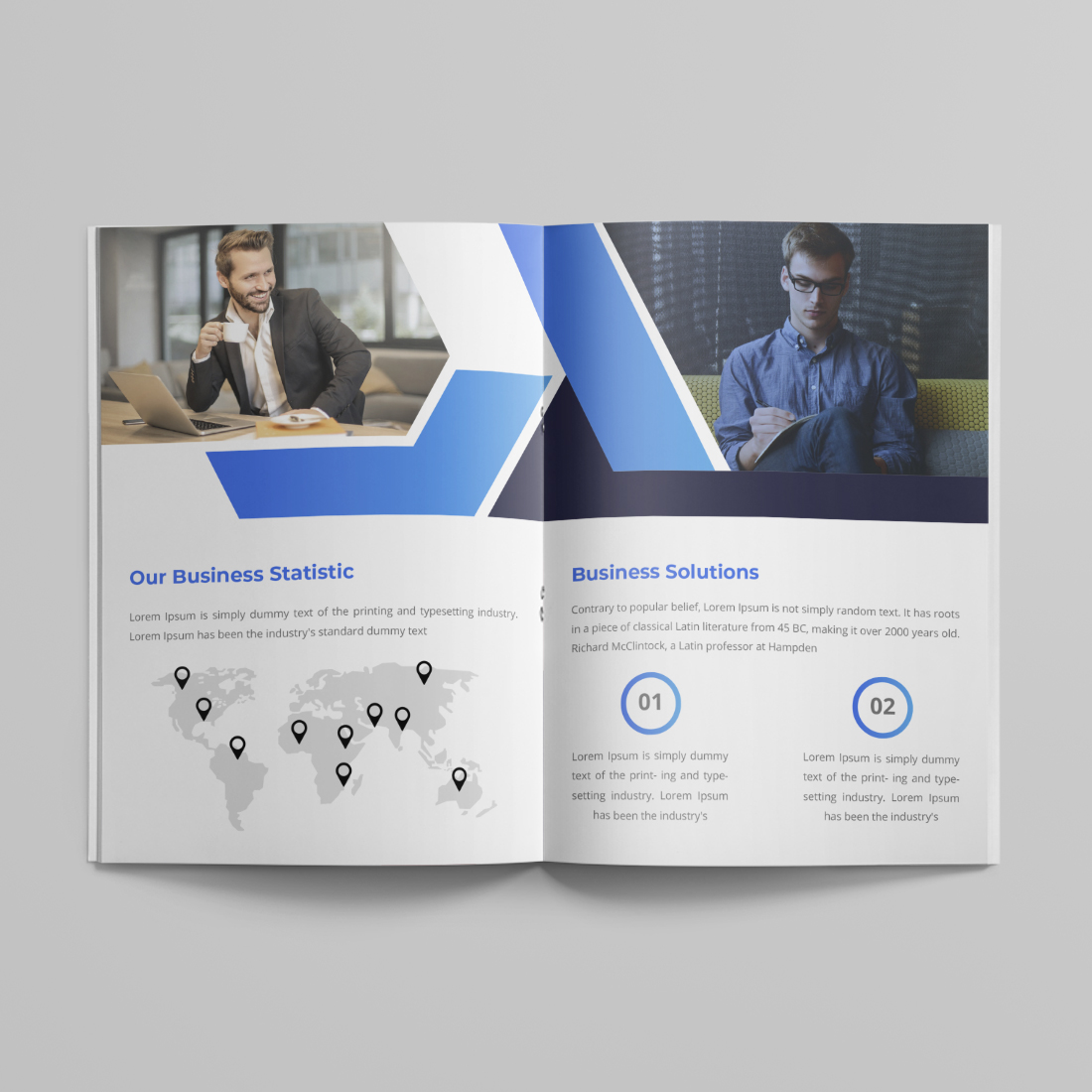 Company Profile Brochure Design Template preview image.