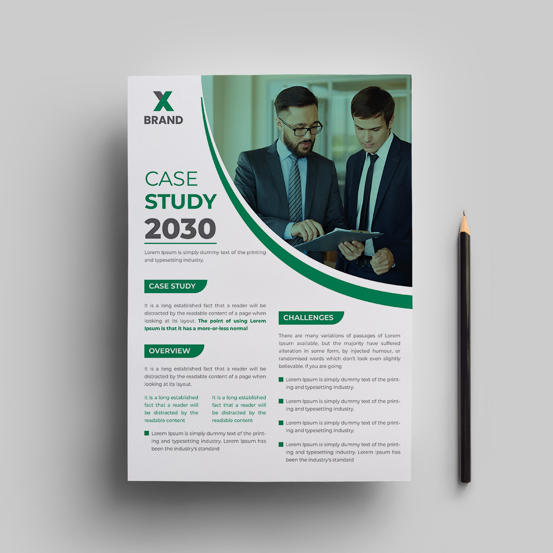 Case study template preview image.