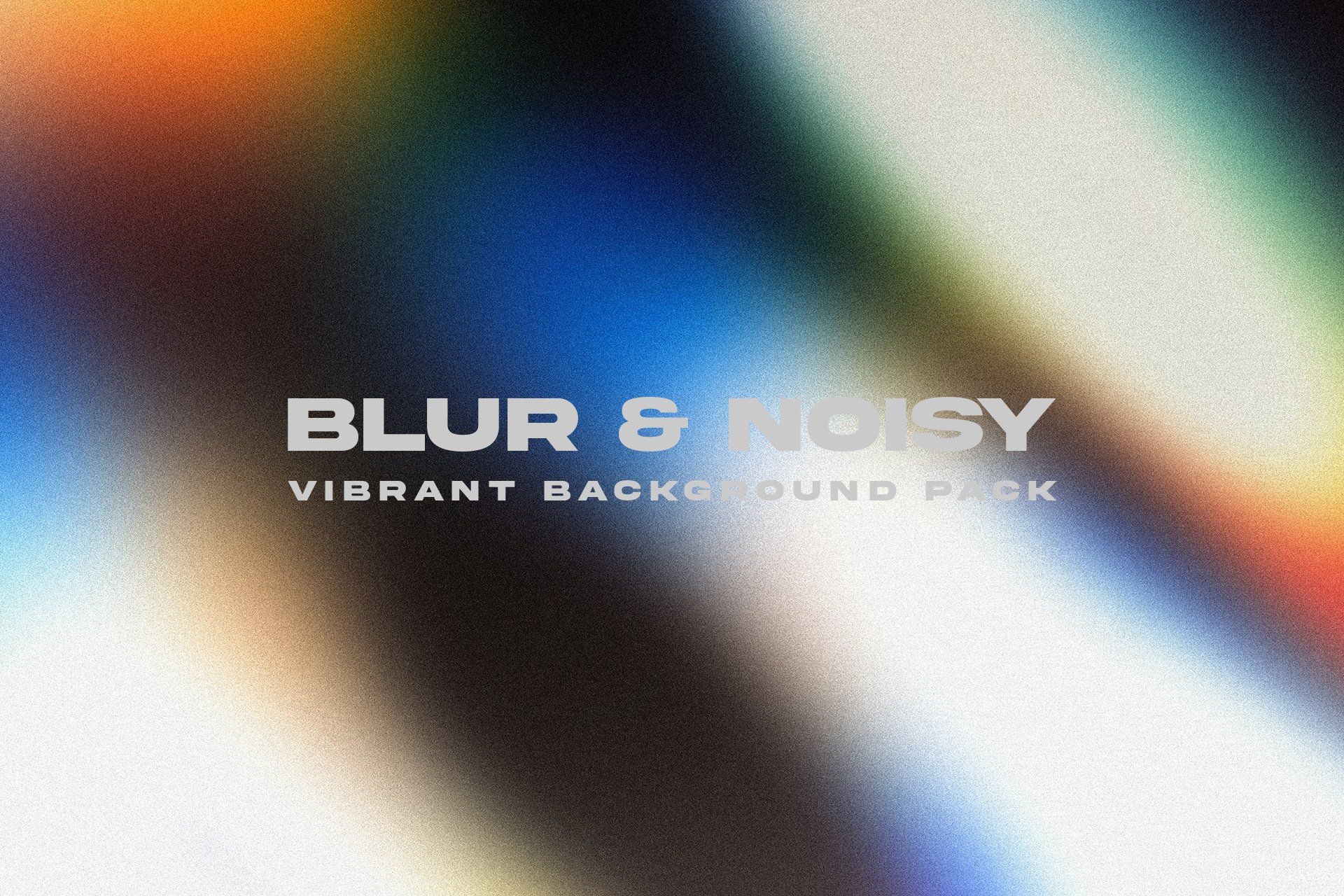 Blur & Noisy Vibrant Background Pack preview image.