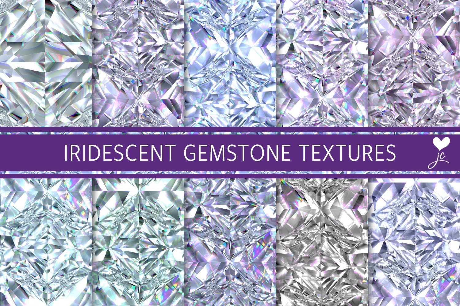 Iridescent Gemstone Textures – MasterBundles