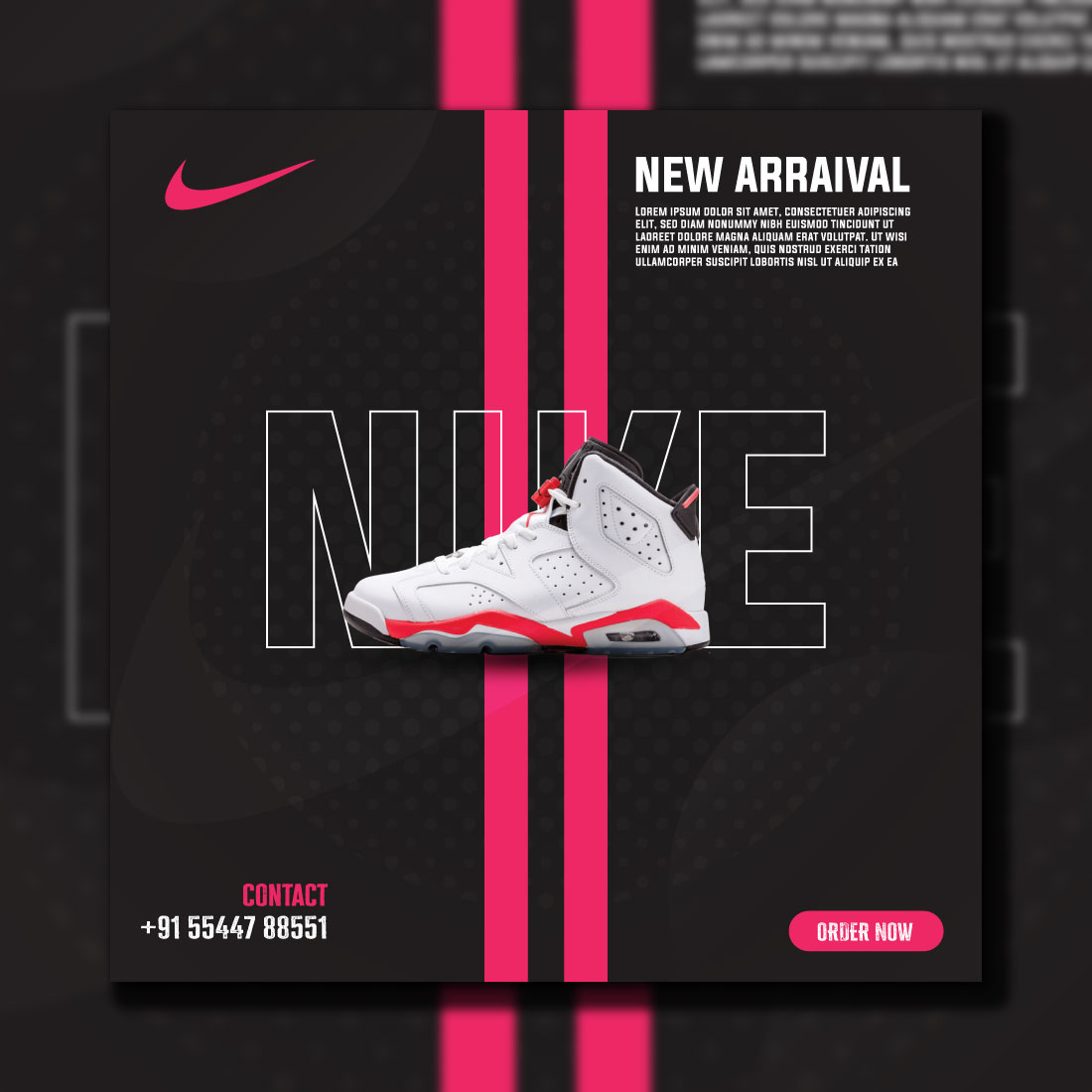 Nike Shoes Social Media Post cover image.