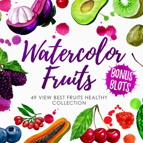 Watercolor Fruits Vol. 3 cover image.