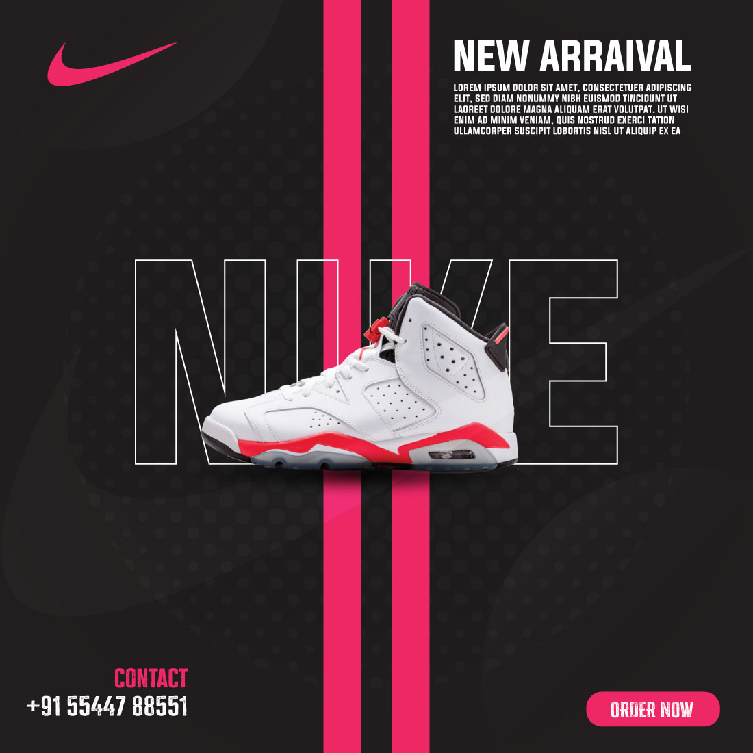 Nike Shoes Social Media Post preview image.