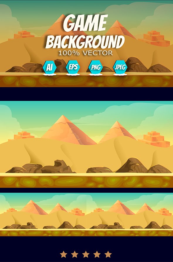 Desert Game Background preview image.