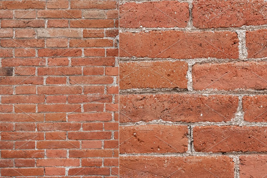 Perfect red brick wall texture preview image.
