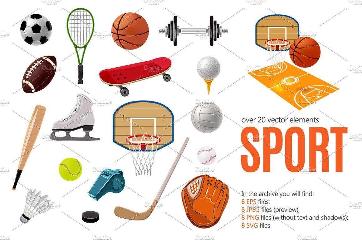 Sports Objects Set cover image.